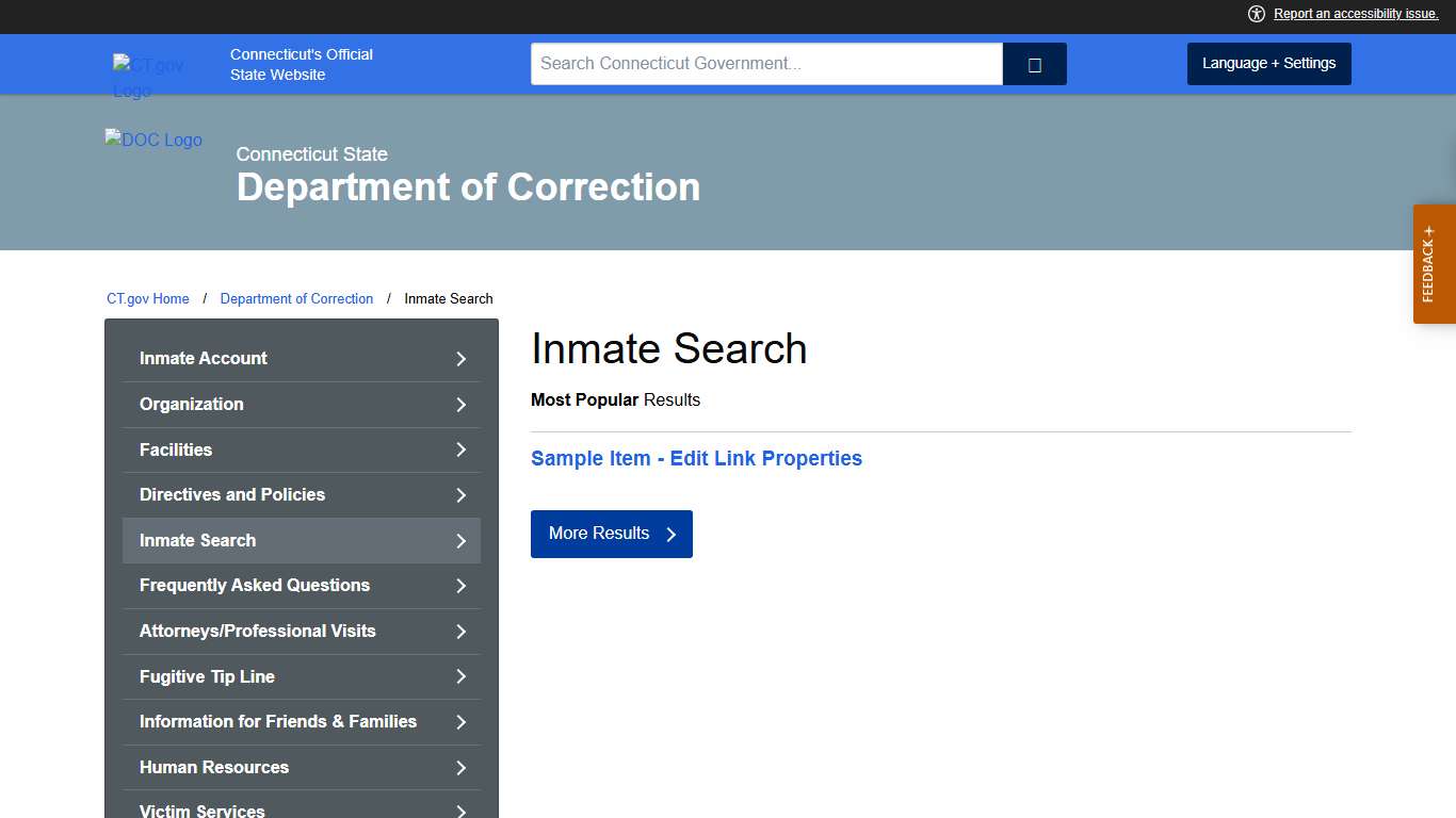Inmate Search